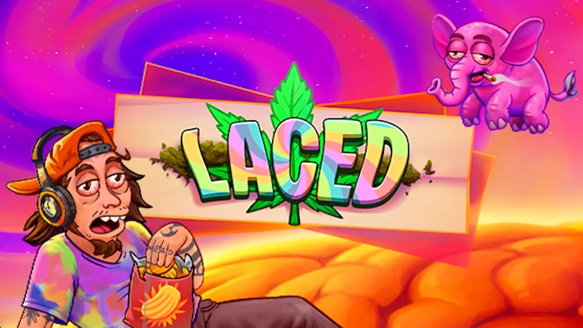 Interface do slot Laced com elementos visuais luxuosos